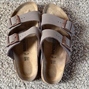 Birkenstock Gray Double-Strap Sandals